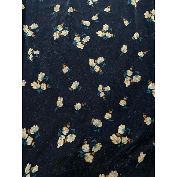 Cabi Decked Out Dress Navy Velvet Floral Midi Dress Style‎ #3875 Size XL - Picture 6 of 11